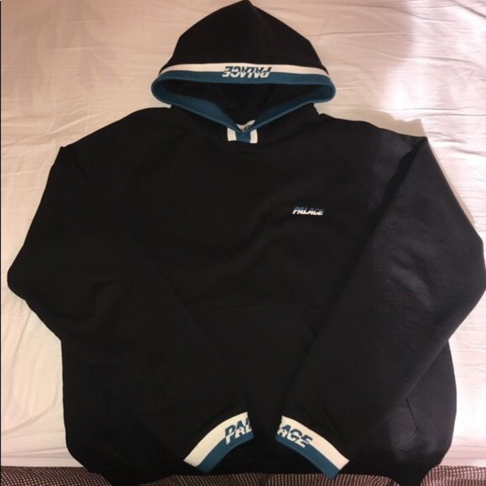 Palace Splitter Hoodie Black/Navy